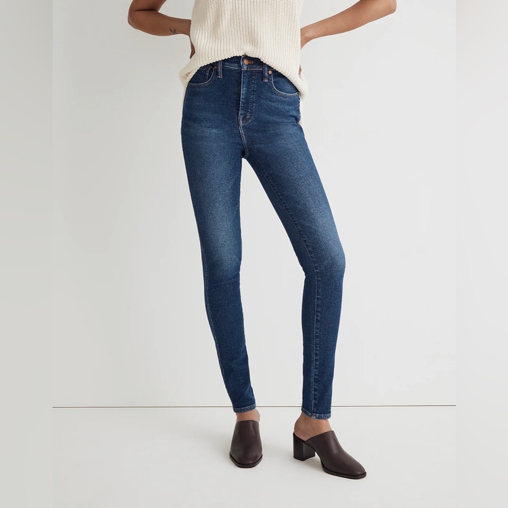 MADEWELL - 10” high-rise skinny, dark wash, size 29